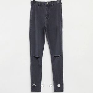 Topshop joni jeans, size 26, washed black